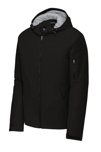 GILROY K-8 HEAVYWEIGHT BLACK WATERPROOF JACKET W/ LOGO- JST56- FINAL SALE
