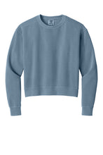 Load image into Gallery viewer, MAFDS Blue Jean Comfort Colors Crop Crewneck w/ Logo