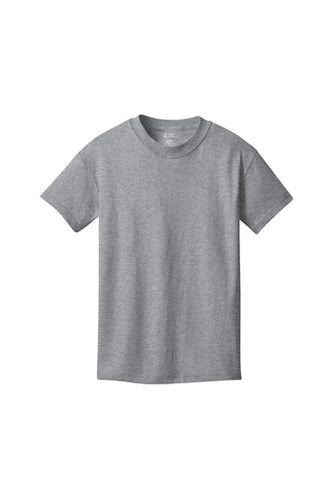 GILROY PREP MIDDLE SCHOOL GREY T-SHIRT with gator logo- PC54