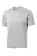 Load image into Gallery viewer, WATSONVILLE MIDDLE SCHOOL ONLY SILVER DRI-FIT T-SHIRT w/ shark logo