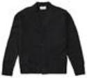 Forte Prep High School V-neck CARDIGAN SWEATER in Black