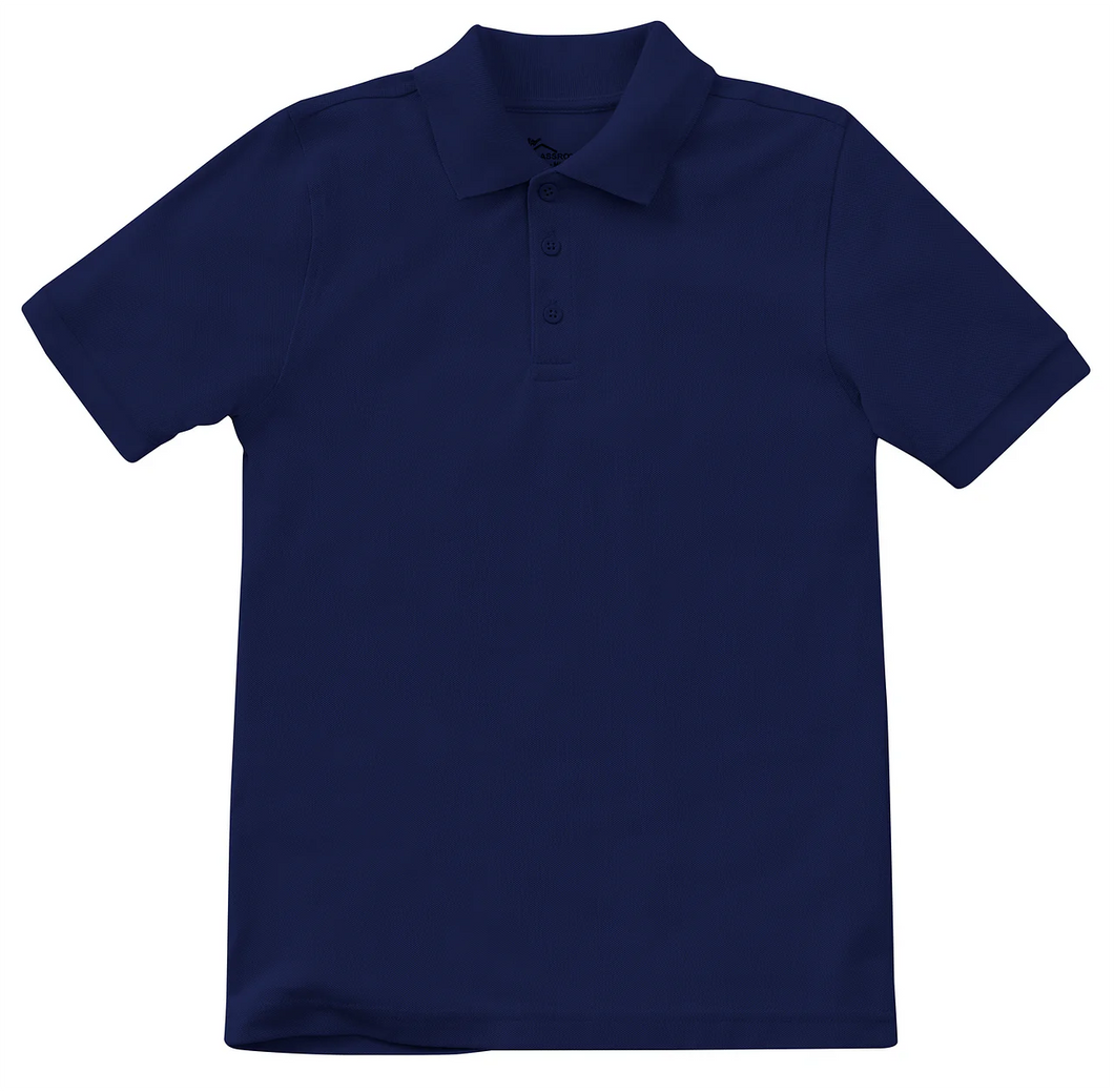 ST. MARYS WATERFORD SHORT SLEEVE NAVY POLO