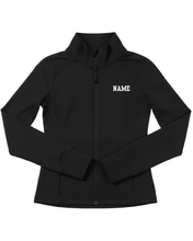Load image into Gallery viewer, MAFDS Black Full-Zip Fitted Athletic Jacket w/ Logo