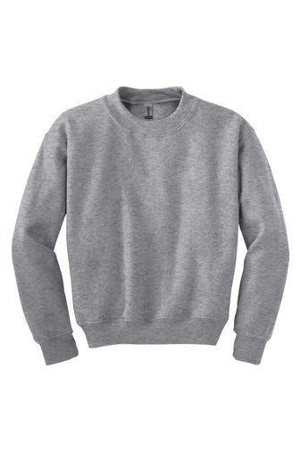 WATSONVILLE MIDDLE SCHOOL ONLY GREY CREWNECK SWEATSHIRT w/ left chest navy text logo