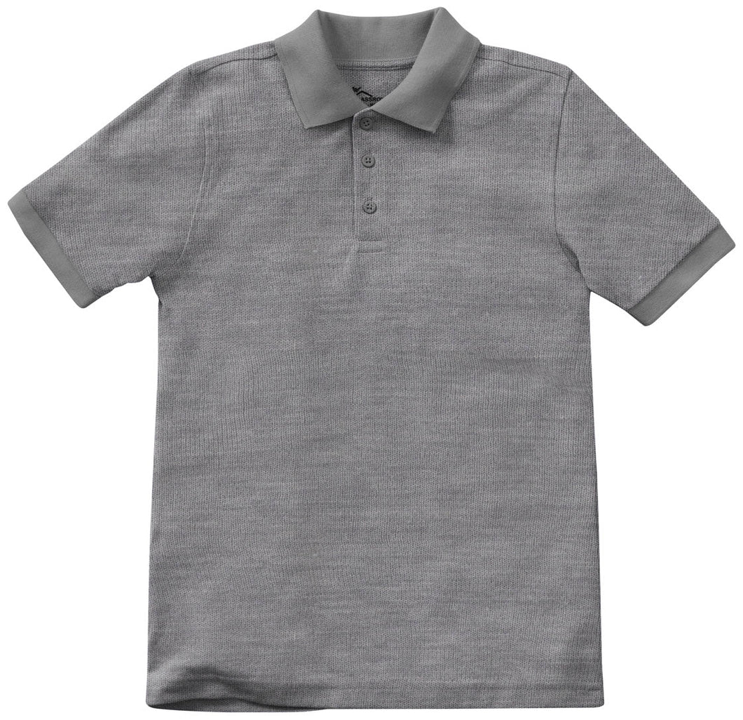 AHN GREY SHORT SLEEVE POLO- MIDDLE SCHOOL ONLY