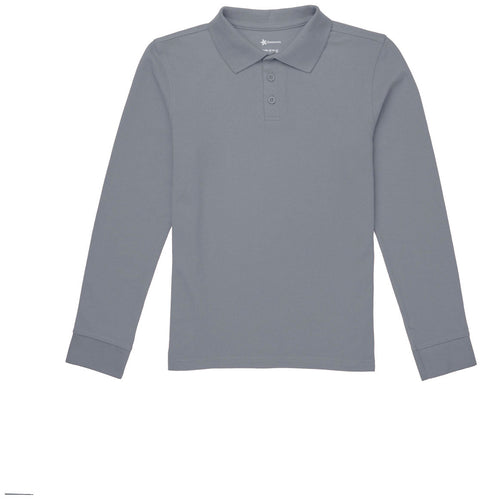 AHN LONG SLEEVE GREY POLO- MIDDLE SCHOOL ONLY