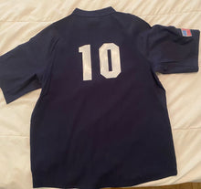 Load image into Gallery viewer, HALFMOON MARINERS BASEBALL 1/4 ZIP WITH FLAG AND # (YNEA600)