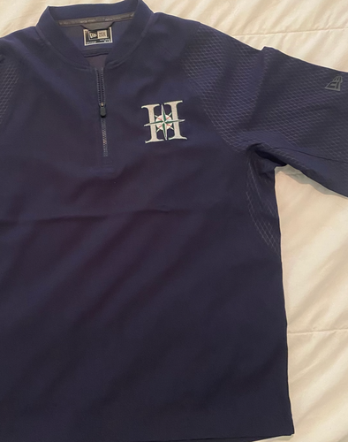 HALFMOON MARINERS BASEBALL 1/4 ZIP- (LEFT CHEST LOGO ONLY) (YNEA600)