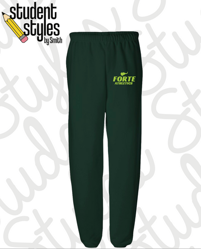 Forte Prep High School Sweatpants in DARK GREEN