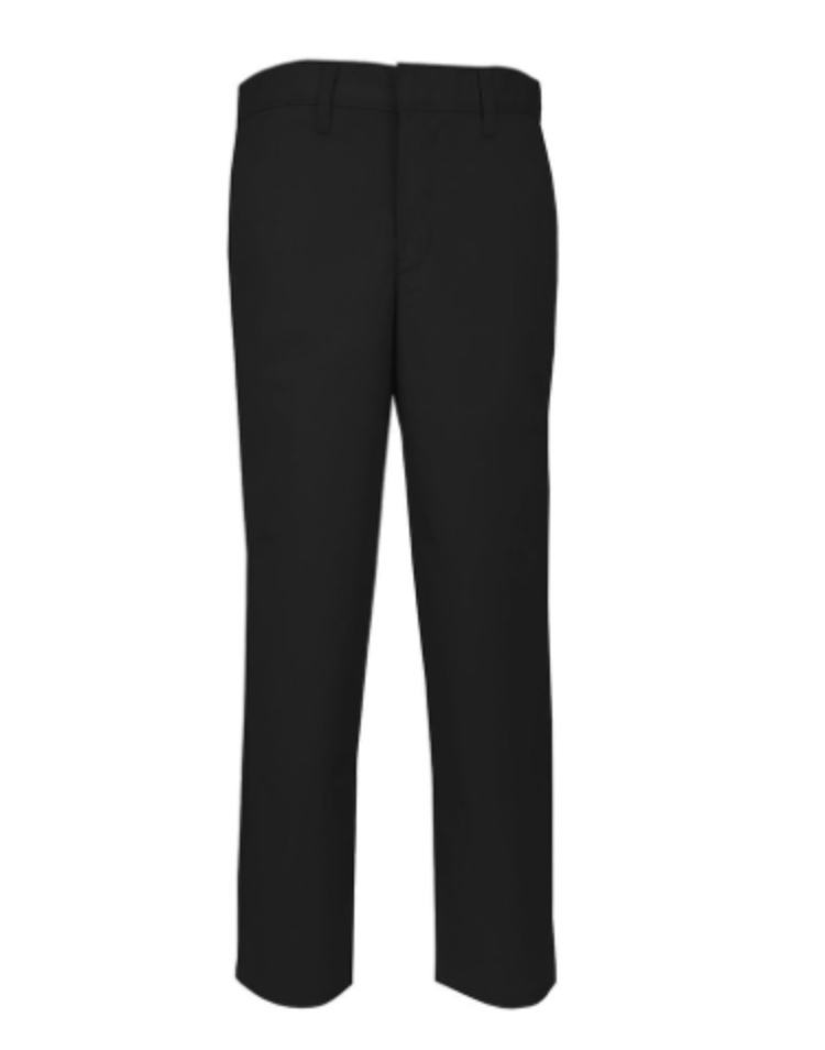 BLACK TWILL DRESS PANTS