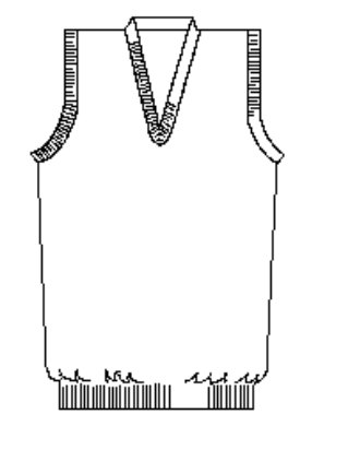 ADS NAVY V-NECK SWEATER VEST