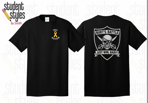 BURTS BATTLE S/S TRI BLEND TSHIRT