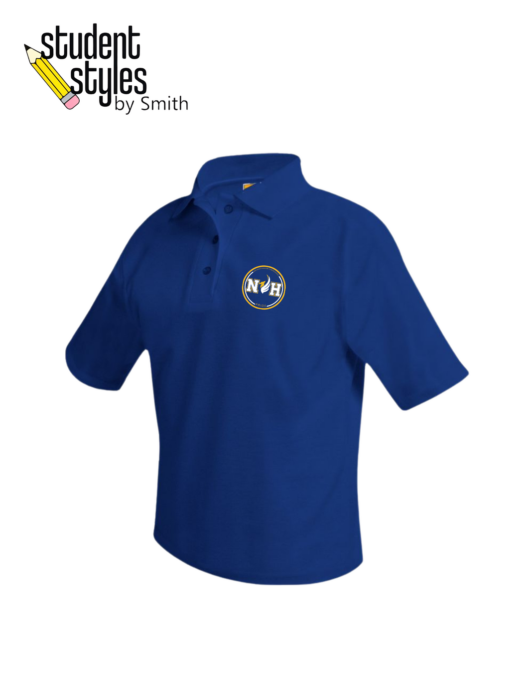 NHA (6-8) Short Sleeve Royal Polo Shirt