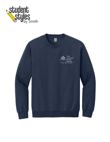 ADS Navy P.E. Crewneck Sweatshirt with Logo
