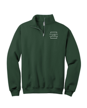 Load image into Gallery viewer, SQUARE HS GREEN or NAVY 1/4 ZIP PULLOVER- COTTON