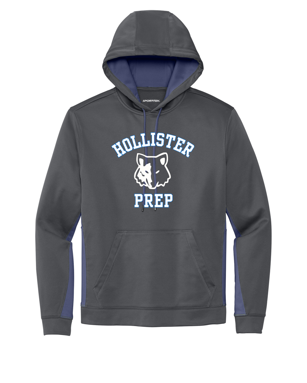 HOLLISTER MIDDLE SCHOOL COLOR BLOCK GREY WITH NAVY PERFORMANCE
