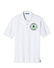 Load image into Gallery viewer, FORTE PREP HIGH SCHOOL SHORT SLEEVE POLO WITH LOGO in Steel Grey or White- cotton (K500)