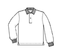 CCS LONG SLEEVE WHITE JUNIOR POLO SHIRT