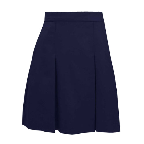 EDV TWILL KICK PLEAT SKIRTS-NAVY