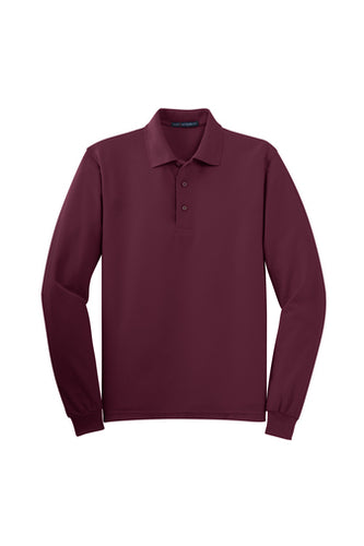 ASCA LONG SLEEVE POLO WITH LOGO - FINAL SALE