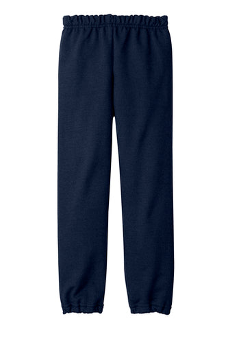 ST. KATERI P.E. SWEATPANTS NAVY with logo