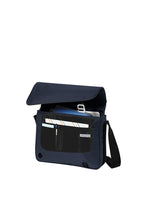 Load image into Gallery viewer, GILROY DARK STEEL BLUE MESSENGER BAG WITH LOGO BG302