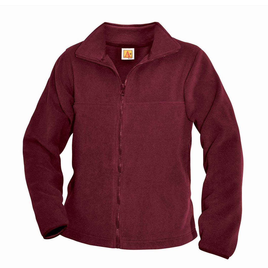 WINE FULL ZIP POLAR FLEECE