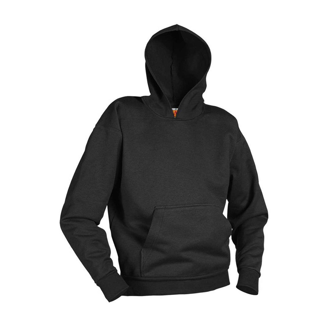 GILROY PREP MIDDLE SCHOOL grade 6-8 PULLOVER HOODED SWEATSHIRT-BLACK WITH LOGO