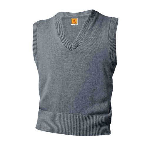 GREY V-NECK SWEATER VEST