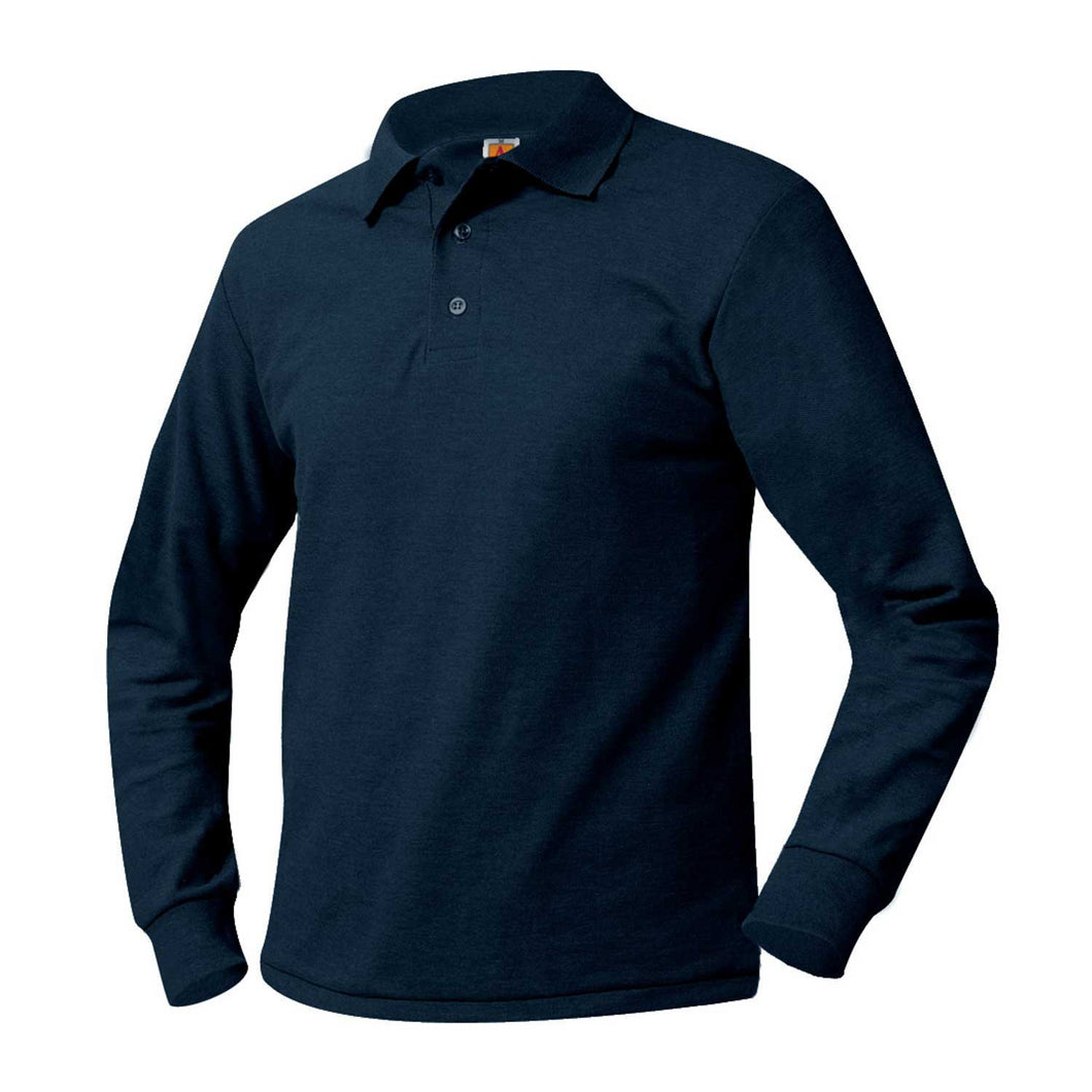 BELA LONG SLEEVE POLO WITH LOGO