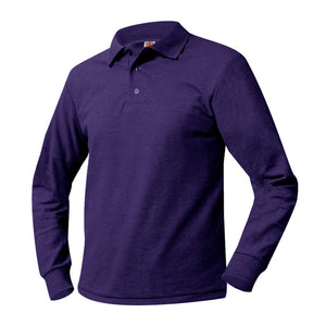 CSA LONG SLEEVE POLO SHIRTS WITH LOGO