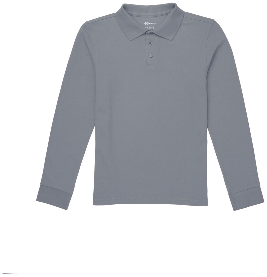 CCS LONG SLEEVE GREY POLO
