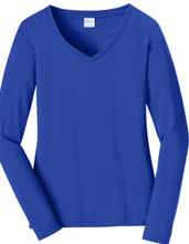 Load image into Gallery viewer, Ladies Long Sleeve V-Neck Tee