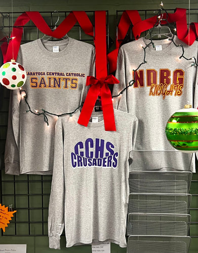 SPIRIT WEAR LONG SLEEVE POLY/COTTON T-SHIRT
