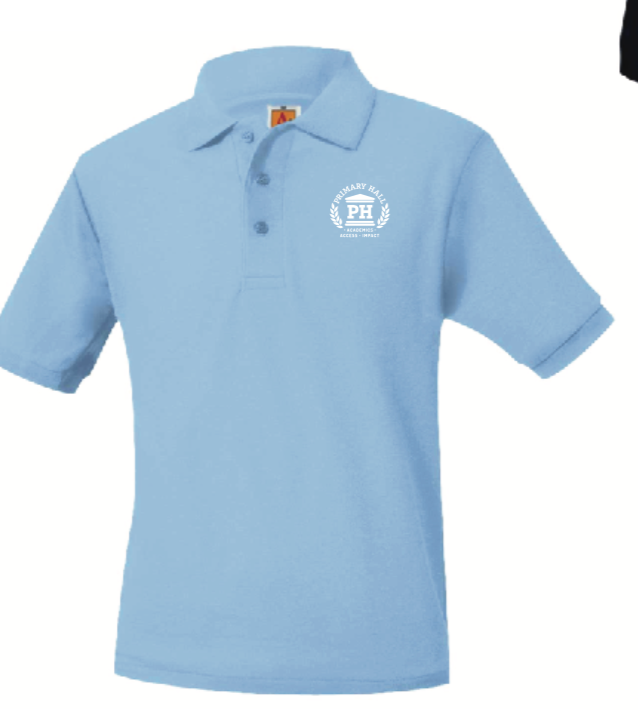 PRIMARY HALL PREP SHORT SLEEVE POLO SHIRTS