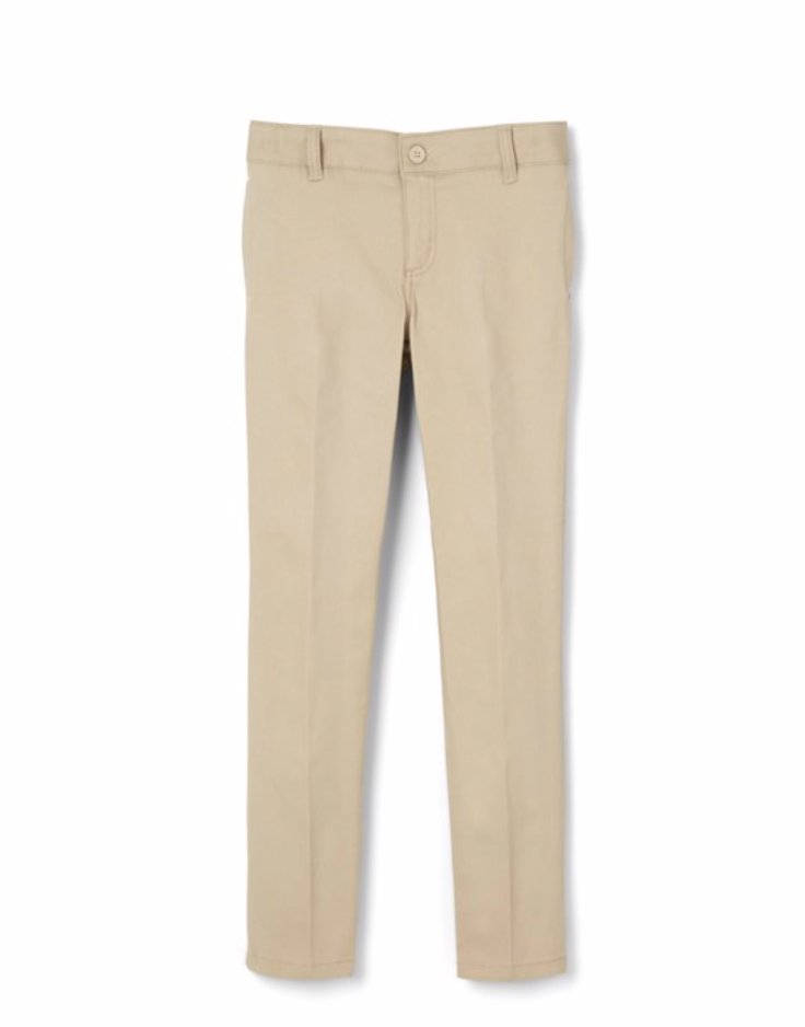 khaki dress pants SCHOOL IN THE SQUARE TWILL – Student Styles Style:dress only Our Designers | Our custom bridesmaid dresses gripping waistband