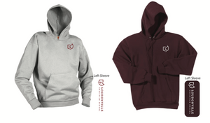 LCS (LOWER SCHOOL) PULLOVER HOODED SWEATSHIRT with sleeve logo