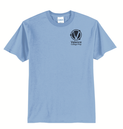 VALENCE LIGHT BLUE  PE T-SHIRTS WITH LOGO
