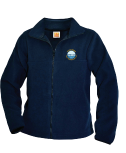 LITTLE WATER PREP  FULL ZIP POLAR FLEECE JACKET WITH LOGO