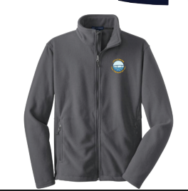 LITTLE WATER PREP  FULL ZIP POLAR FLEECE JACKET WITH LOGO