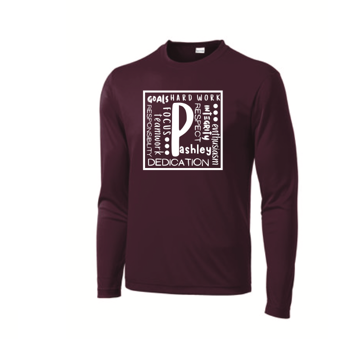 Word Cloud L/S DRI FIT T-SHIRT