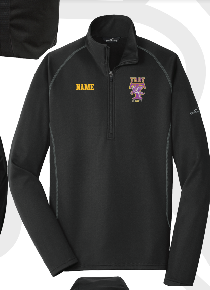 Troy CSD Staff Eddie Bauer 1/2 Zip Pullover