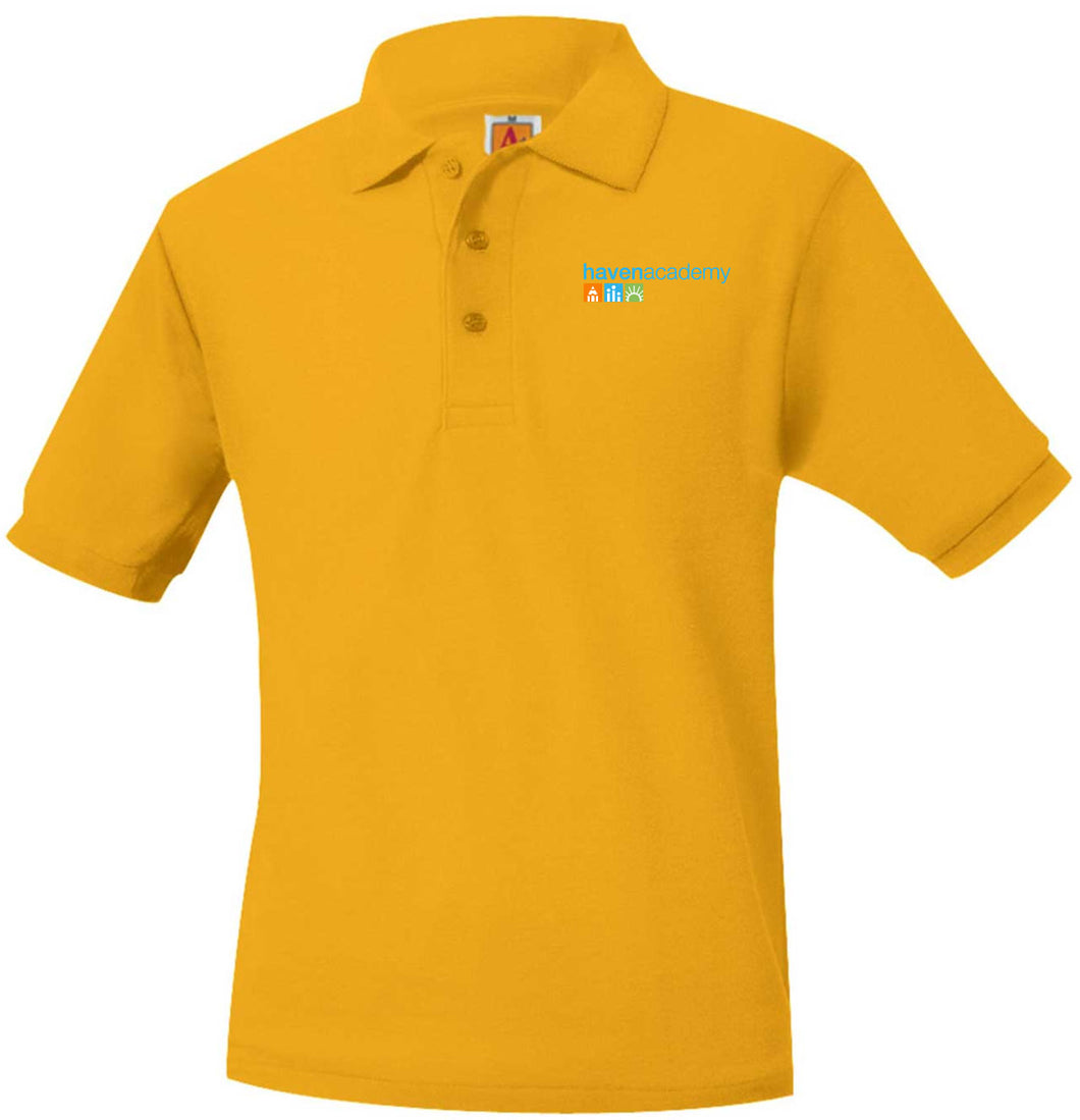 HAVEN ACADEMY SHORT SLEEVE POLO SHIRTS-ADULT SIZES
