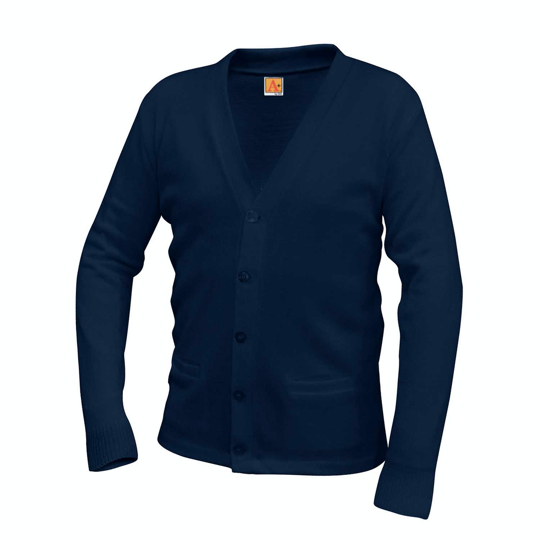 HAYWARD V-NECK NAVY CARDIGAN SWEATER