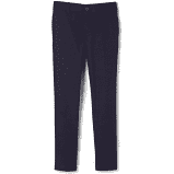 GIRLS TWILL NAVY DRESS PANTS
