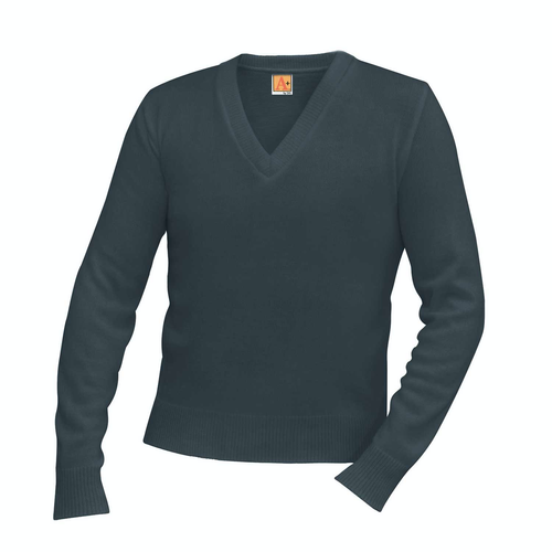 ST. PIUS  NAVY V-NECK PULLOVER SWEATER