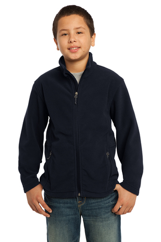 NAVY FULL ZIP POLAR FLEECE