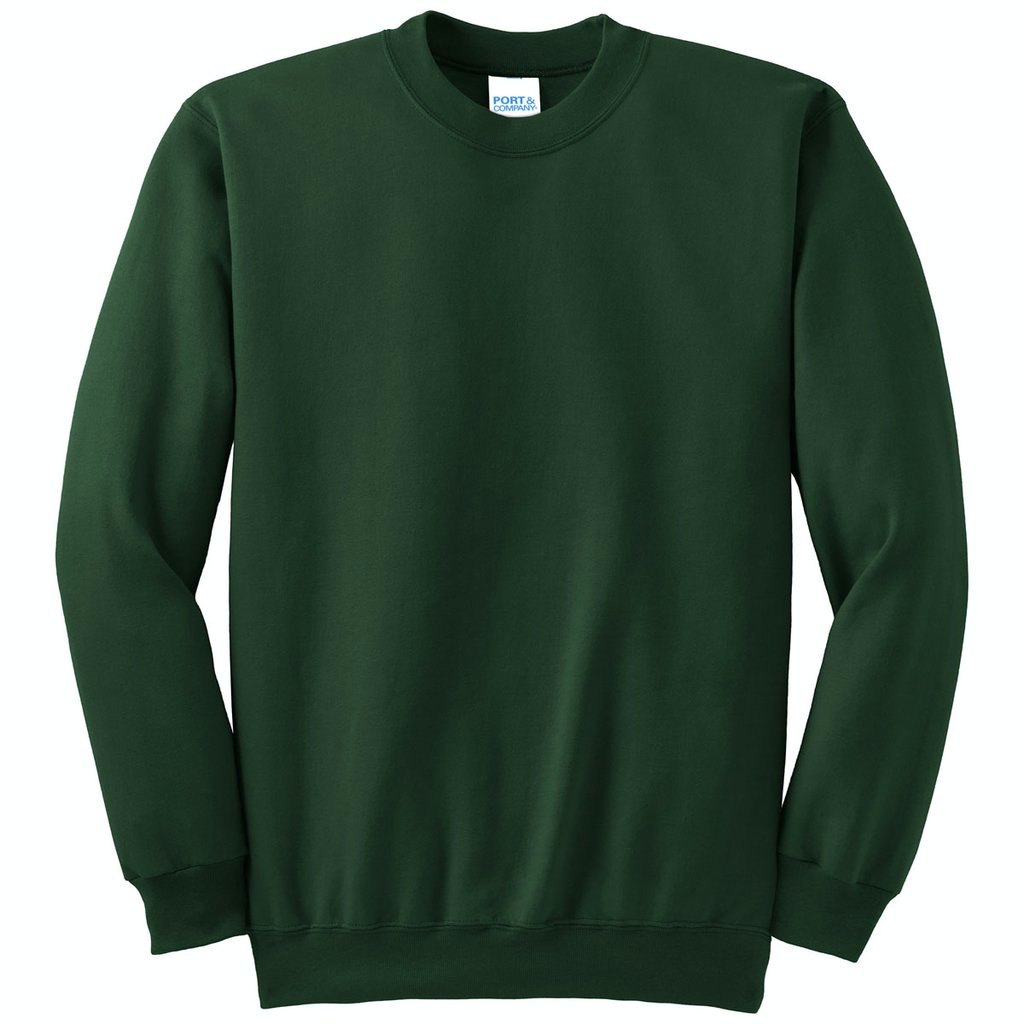 GREEN PE CREWNECK SWEATSHIRT
