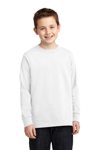 WHITE PE LONG SLEEVE T-SHIRTS