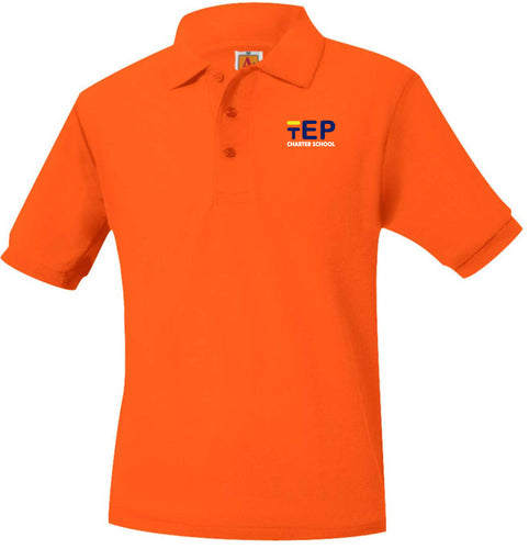 TEP SHORT SLEEVE ECP SCHOOL POLO -ORANGE